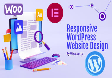 I will create responsive wordPress website with SEO Optimization
