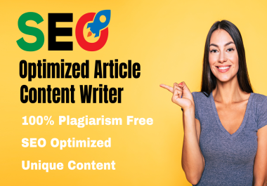 write SEO blog posts and article as your content writer