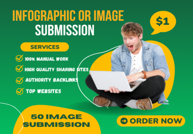 I will do infographic or image submission to 50 top sharing sites