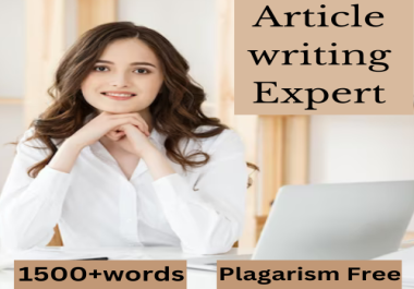 I will provide SEO-Optimized Article 1500 Words rank High-Quality website Content