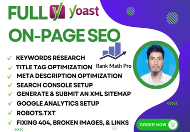 I Will Do On page SEO For Organic Rank Your Website with Keyword Research