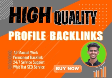 200 High-Quality SEO Profile Backlinks for your website ranking.