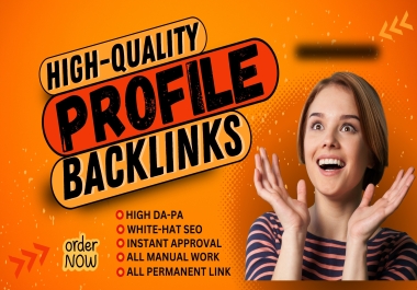 Manually 180 HQ Profile Backlinks with unique Domain