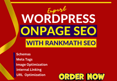 I will provide WordPress On Page SEO for Ranking your Website