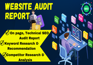 Provide website Seo audit report and analyze website, do keyword research
