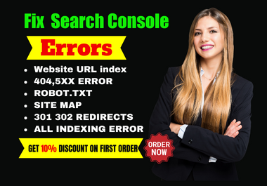 I will fix search console,  semrush,  ahrefs,  or moz,  technical SEO errors to rank higher