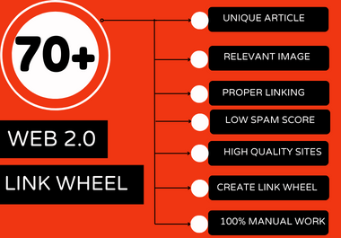 Boost Your Website's Ranking with 70 Expertly Crafted SEO Link Wheel Backlinks