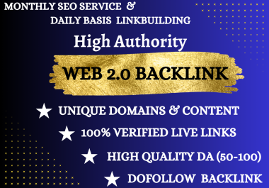 Professional 60+ High Quality Web 2.0 Backlinks with Unique Content and Images