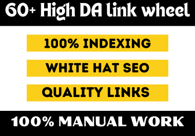 Improve your website's SEO with 60+ Premium Link Wheel Backlinks