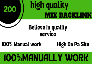 I will provide you with 200 high quality Mix Backlinks