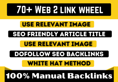 I Will Provide 70+ High-Quality Web2.0 SEO Backlinks Dominate Search Results