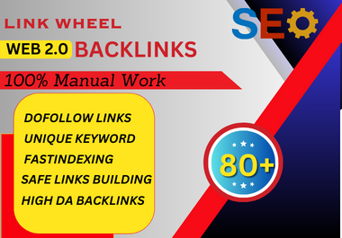 I will do Contextual 80 Premium Link Wheel Backlinks SEO