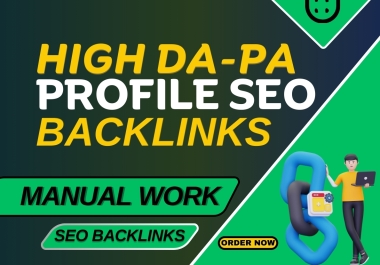 I will build 245 high quality SEO profile backlinks and link-building