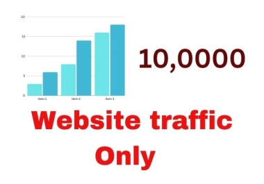 you will get 10,0000 worldwide website traffic