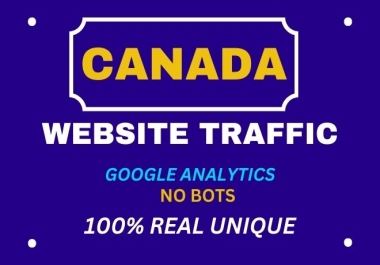 You will get 60000 Canada website traffic to your website from trusted sources