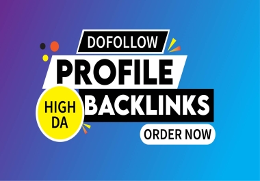 Rank Higher On Google SEO Ranking with 40 High Authority Social Profile Backlinks