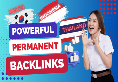 Build 100 MANUALLY UNIQUE SEO BackIinks In Thai,  Korean,  Indonesia Language