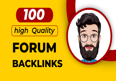 I will do 100 high authority forum backlinks