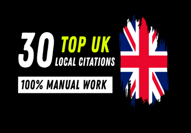 I Will Build 30 Top UK Local Citations with NAP Consistency