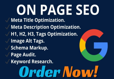 I will providing 5 page onpage SEO service here i will rank your website