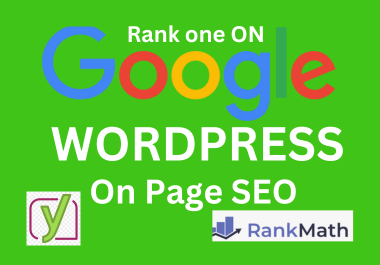 You will get Professional On Page SEO and Technical optimization with yoast rankmath