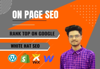 optimize advance onpage SEO for webflow, square space, wix, shopify and wordpress website