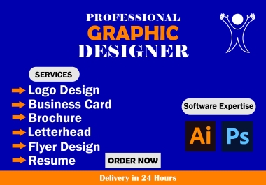 I will custom graphic design work in 24 hours