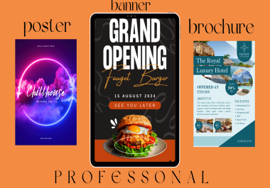 Crafting Eye-Catching Banners & Designs with Professional Flyers,  Posters,  and Brochures