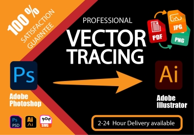 I will do vector tracing,  vectorize,  tracing logo,  image,  redesign,  high-resolution HD