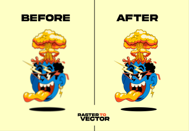 Transforming Hazy Images in Vector Files