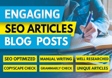 I will do SEO article writing,  content writing and blogs