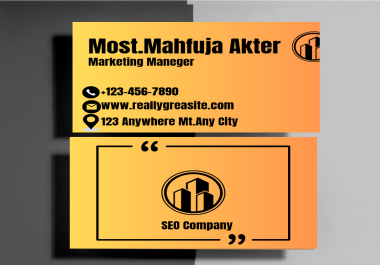 I will do wonderful professional business card design