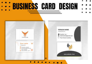 I will design business cards using Canva.