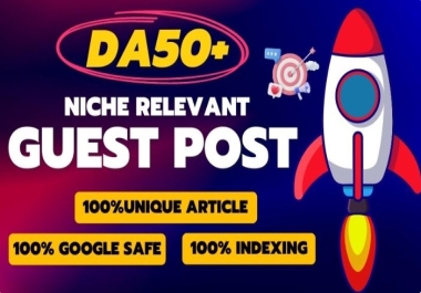 Write and Publish DR DA70+ High Authority Guest Posts on Unique Websites for 20