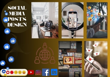 I will design social media posts and templates in canva