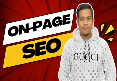 I will do on page SEO optimization for your website ranking