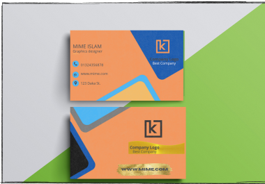 I will design business and logo design card for you
