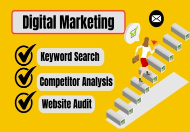 I will do seo keyword search and analyze competitors website audit