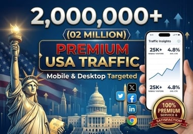 Drive 2 Million+ Premium USA Targeted Mobile Traffic to Any Link