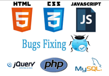 i Can fix your bugs in Asp. net mvc,  php,  html,  css,  javascript,  worpress,  shopify