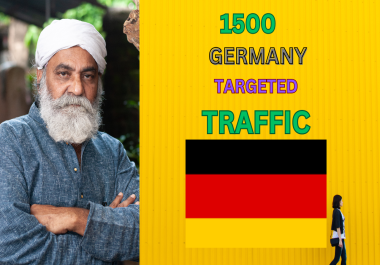 I will provide you 1500 german country targted traffic your web or blog site.