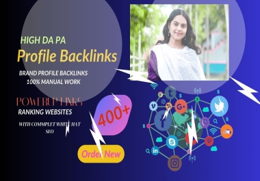Manual 400+ Profile Backlinks with High DA PA Site