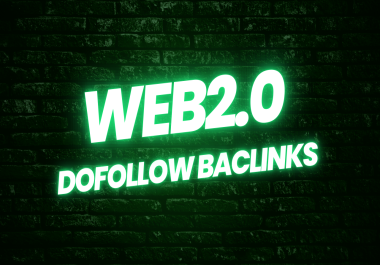 I will Provide 30 Web2.0 Dofollow Backlinks High DA PA