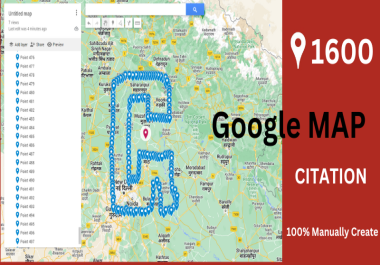 I will create 1600 Google map citation for successful your local Business