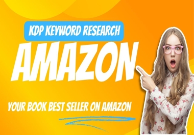 I will do 100 amazon KDP keyword research for your book niche