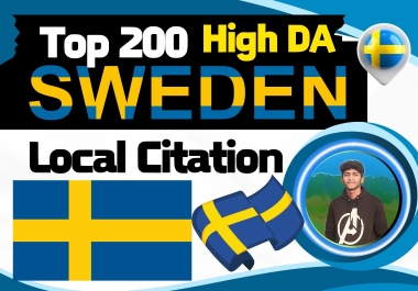 Top 200 high da Sweden Local Citation for Swedish local seo