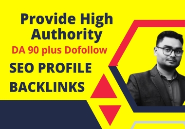 Provide 30 top Authority DA 90 plus Dofollow SEO Profile Backlinks