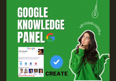 I will create a permanent Google Knowledge Panel as any categories for person