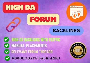 I will provide high authority niche relevant do-follow forum backlinks