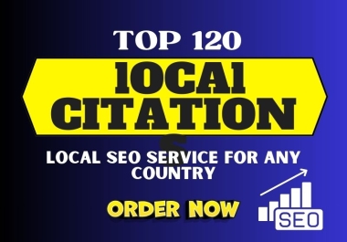 I will Provide 120 top Local Citations for any country
